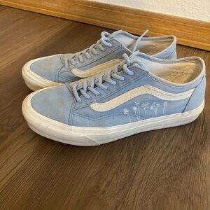 Light Blue Floral Vans